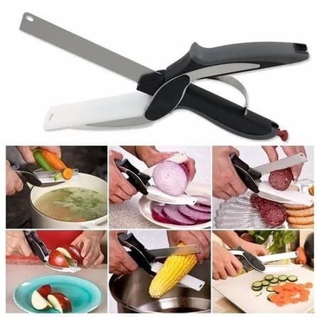 Tesoura Corte Cozinha Fatiadora De Alimentos Legumes Carnes Em Geral