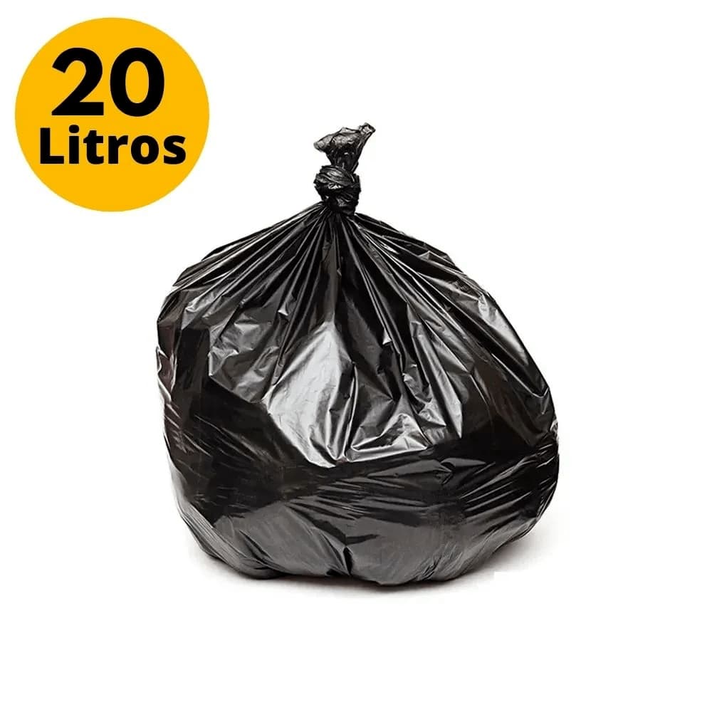 Saco de lixo 20L reforçado com 100 UNIDADES