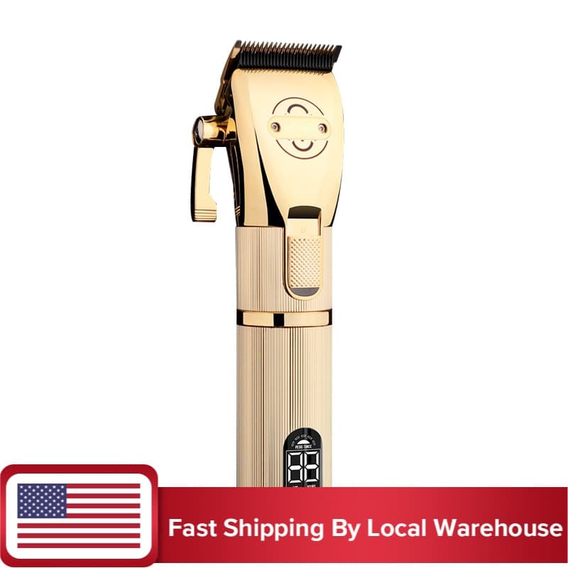 Máquina De Cortar Cabelo , Ouro , metal , Barbearia , Sem Fio , Aparador De Dispositivo De Barbeiro , p600 700 , 800 , 1