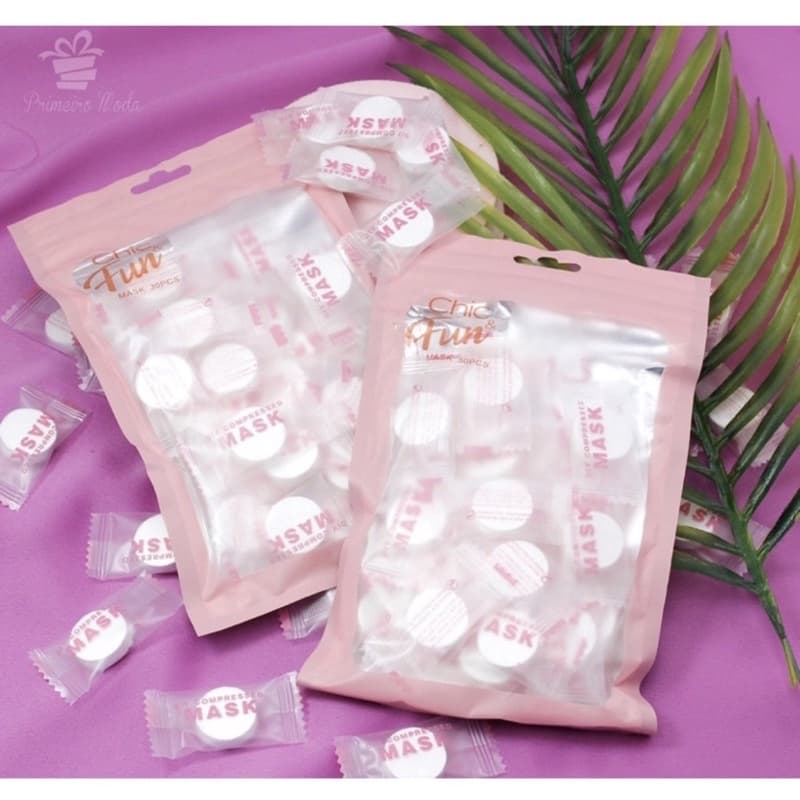 Máscara Facial de Compressão Descartável com 10 peças