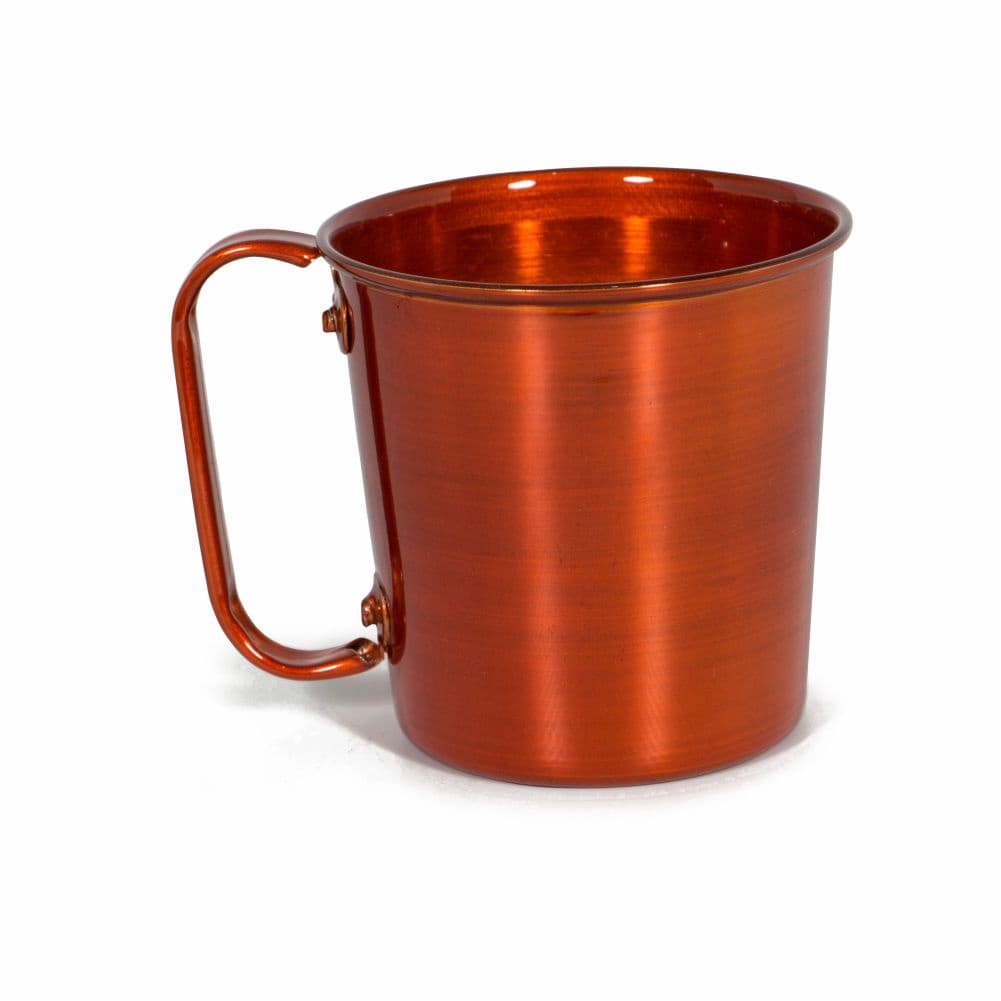 Kit Com 10 Canecas De 350 Ml Para Moscow Mule - Aluminio Pintada Na Cor Cobre