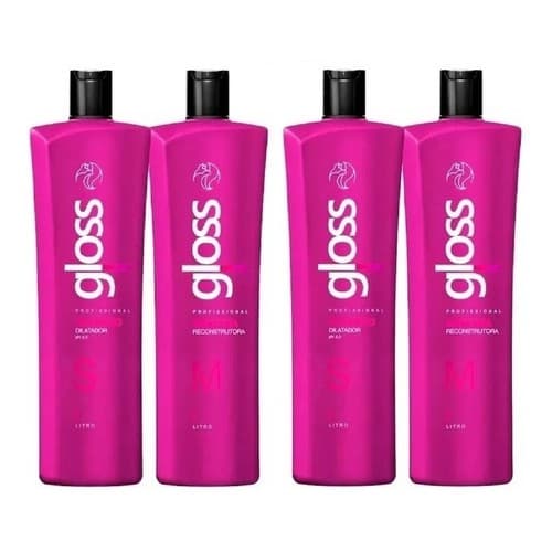 2 Kits Fox Gloss Escova Progressiva