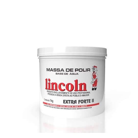 Massa de Polir Nº 2 Extra Forte 1Kg - Lincoln