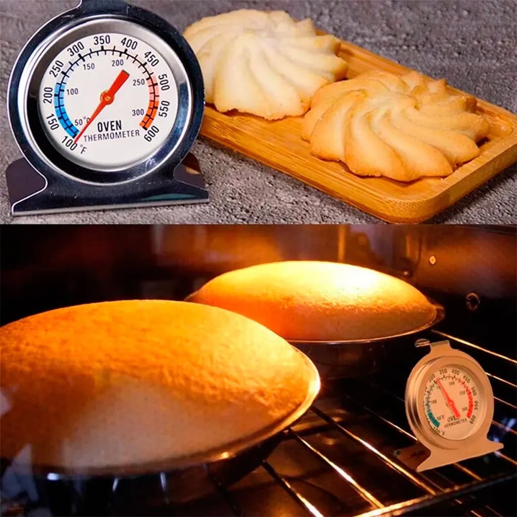 TERMÔMETRO CULINÁRIO PARA FORNO EM INOX MEDE DE 40 a 300 ºC