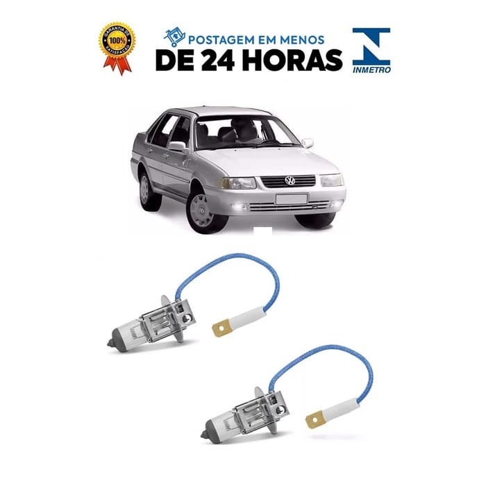 Par Lampada Farol de Milha Santana 1999 2000 2001 2002 2003 2004 2005 2006 H3