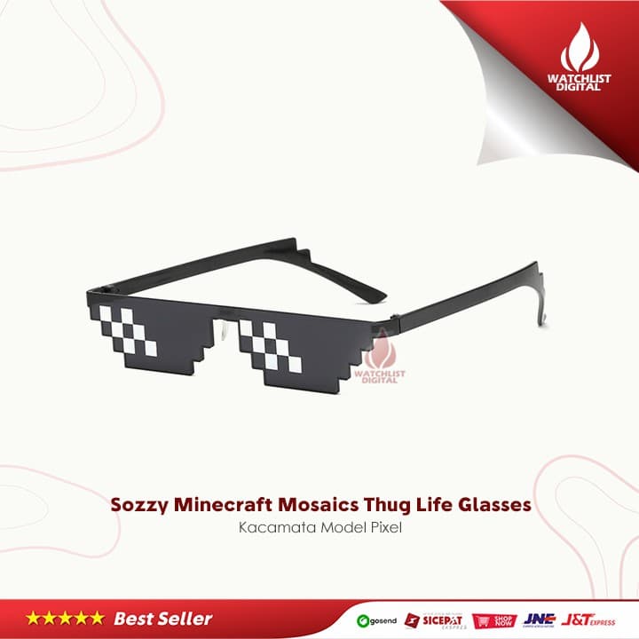 Óculos De Sol De Sol Onzy Thug Life Mosaicos Pixel