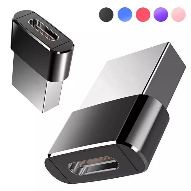 Adaptador Tipo C para USB 2.0 Conversor Adaptador USB Macho para TYPE-C Fêmea