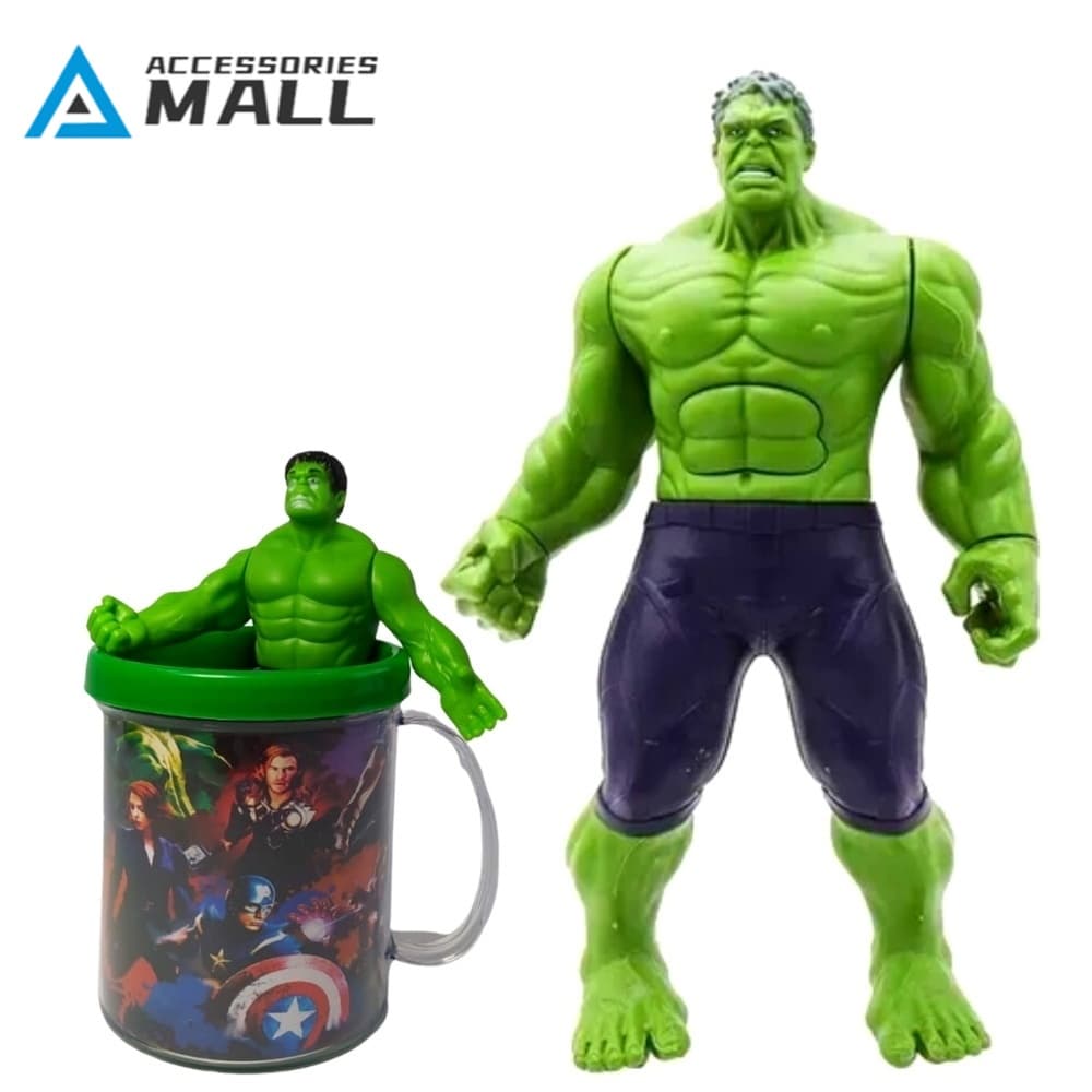 Atacado Boneco Do Personagem Hulk + Caneca Personalizada 350ml o incrível hulk
