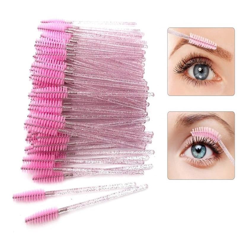 Kit 50 Escova Escovinha Para Alongamento Cilios Sobrancelhas Maquiagem