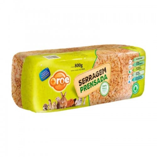 Serragem Hamster Prensada Mais Roe 800g