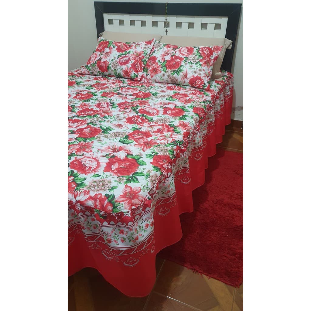 Kit 6 Colchas Estampada Casal C/ Costura em Linhas Casa Bella P/ Atacadista
