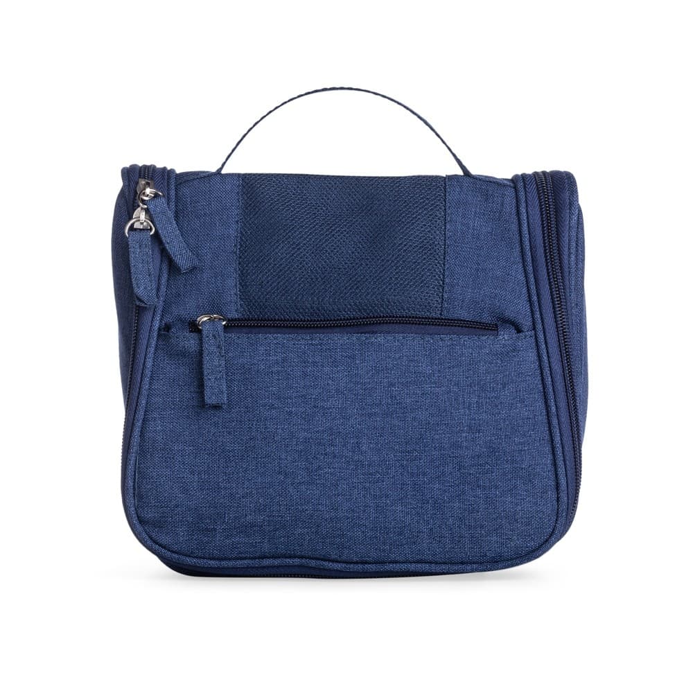 Necessaire Oxford Azul Para Higiene Masculina e Feminina + Viagens
