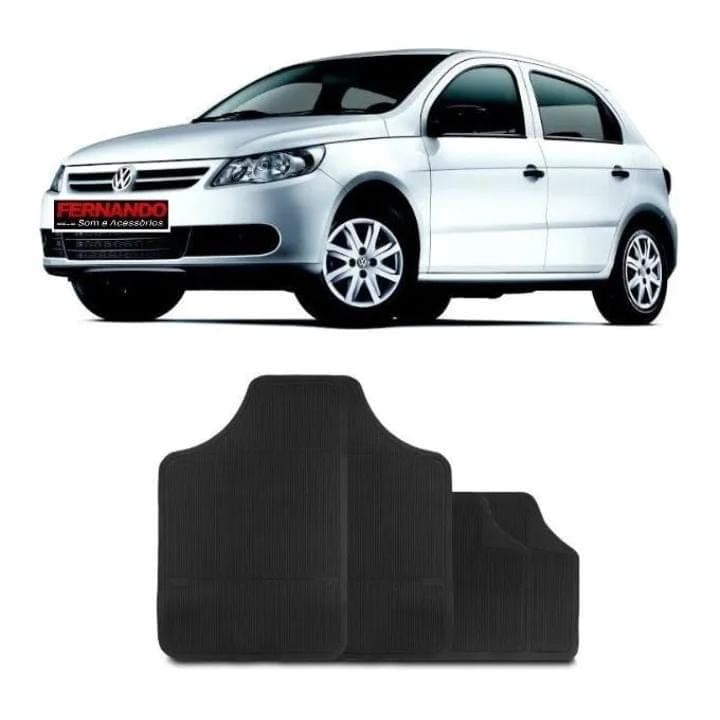 Jogo Tapete Gol G5 G6 Todos Carro Borracha Universal 4p