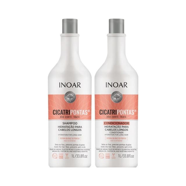 Kit Inoar Cicatripontas Shampoo e Condicionador 2L