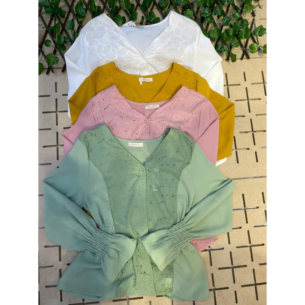 Blusa manga longa social, com Laise grapiado Na cintura NAS mangas Ref: AS-0882