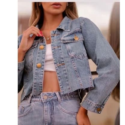 JAQUETA JEANS CURTA