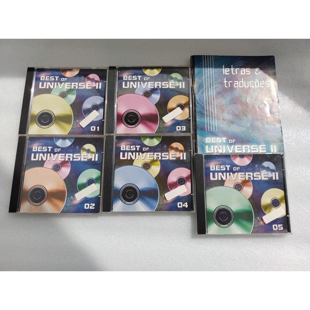 05 Cds Original Música Best Of Universe I I Livro Tradução