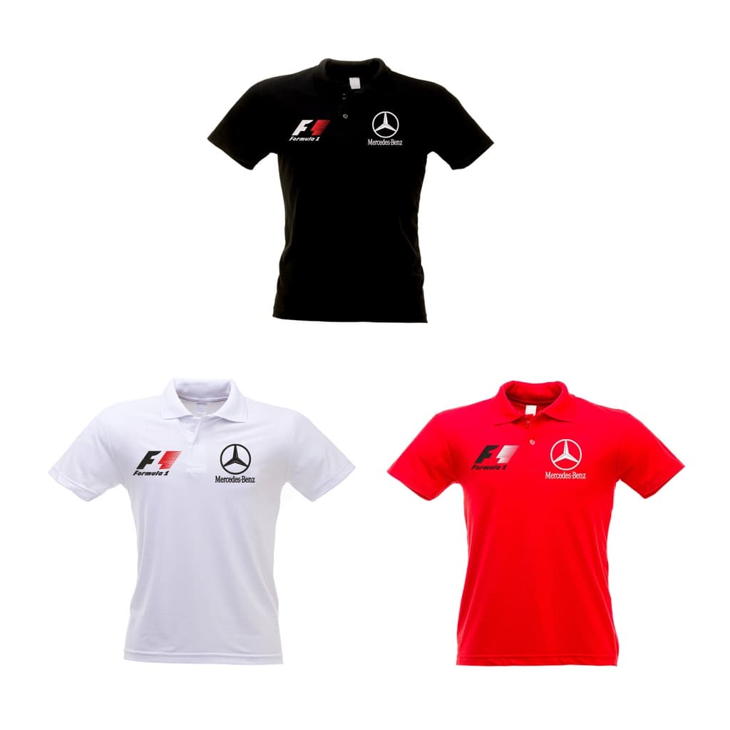 Camisa Polo Mercedes F1  Formula 1 Toda  BORDADA.