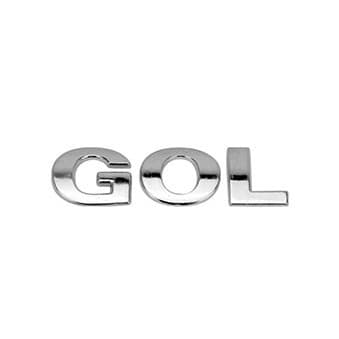 Emblema Letreiro Cromado Gol G3 G4 Volkswagen Auto Colante