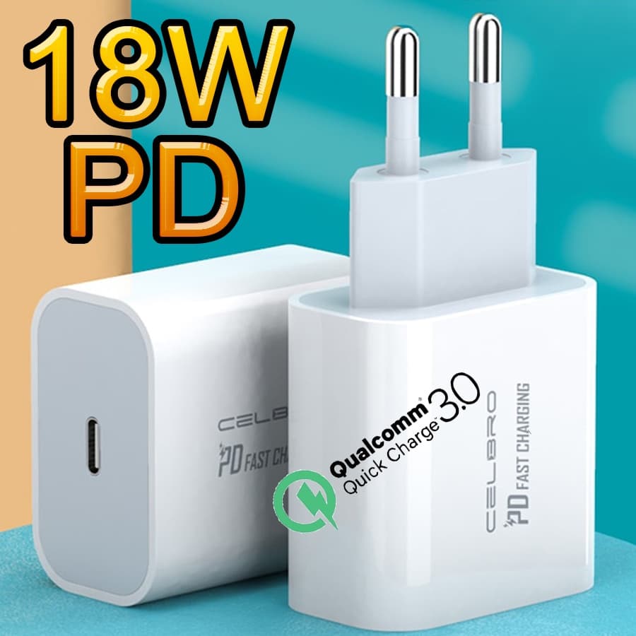 Base Fonte Carregador Turbo Apple 20w Pd iPhone Tipo C USB 18W Tomada