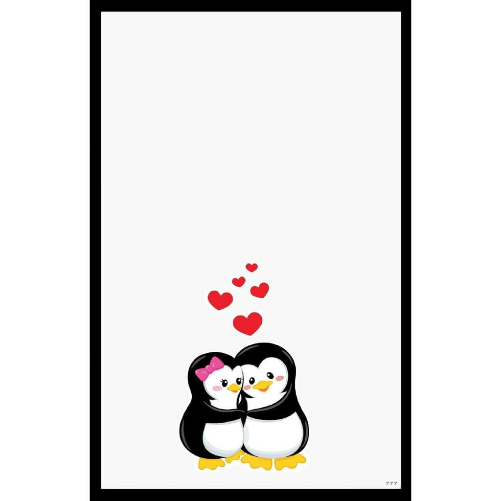 Lousa Imã Quadro Magnético Geladeira Pinguim Com Caneta Apagador