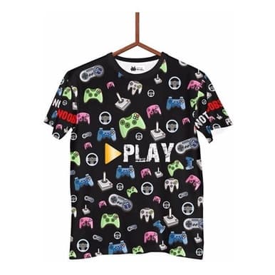 Camisa Game Controle Console Ps4 Xbox Play Joystick 3d Jv002