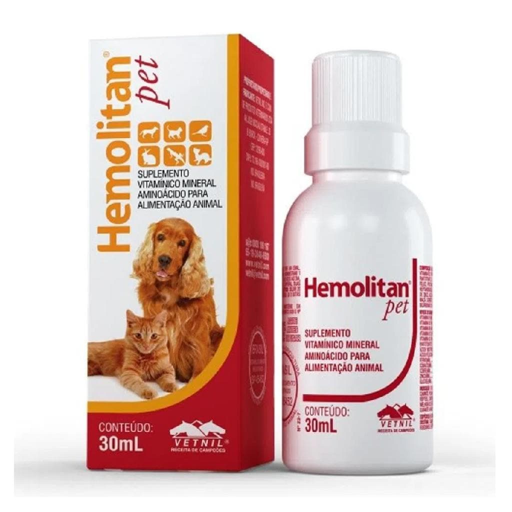 Hemolitan Pet Caes E Gatos 30 Ml