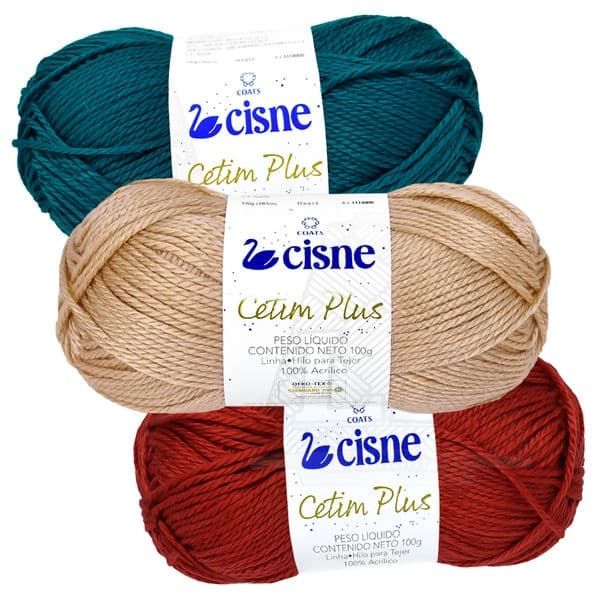 Fio / Lã Cisne Cetim Plus - 100g (163m) - COATS CORRENTE UNIDADE