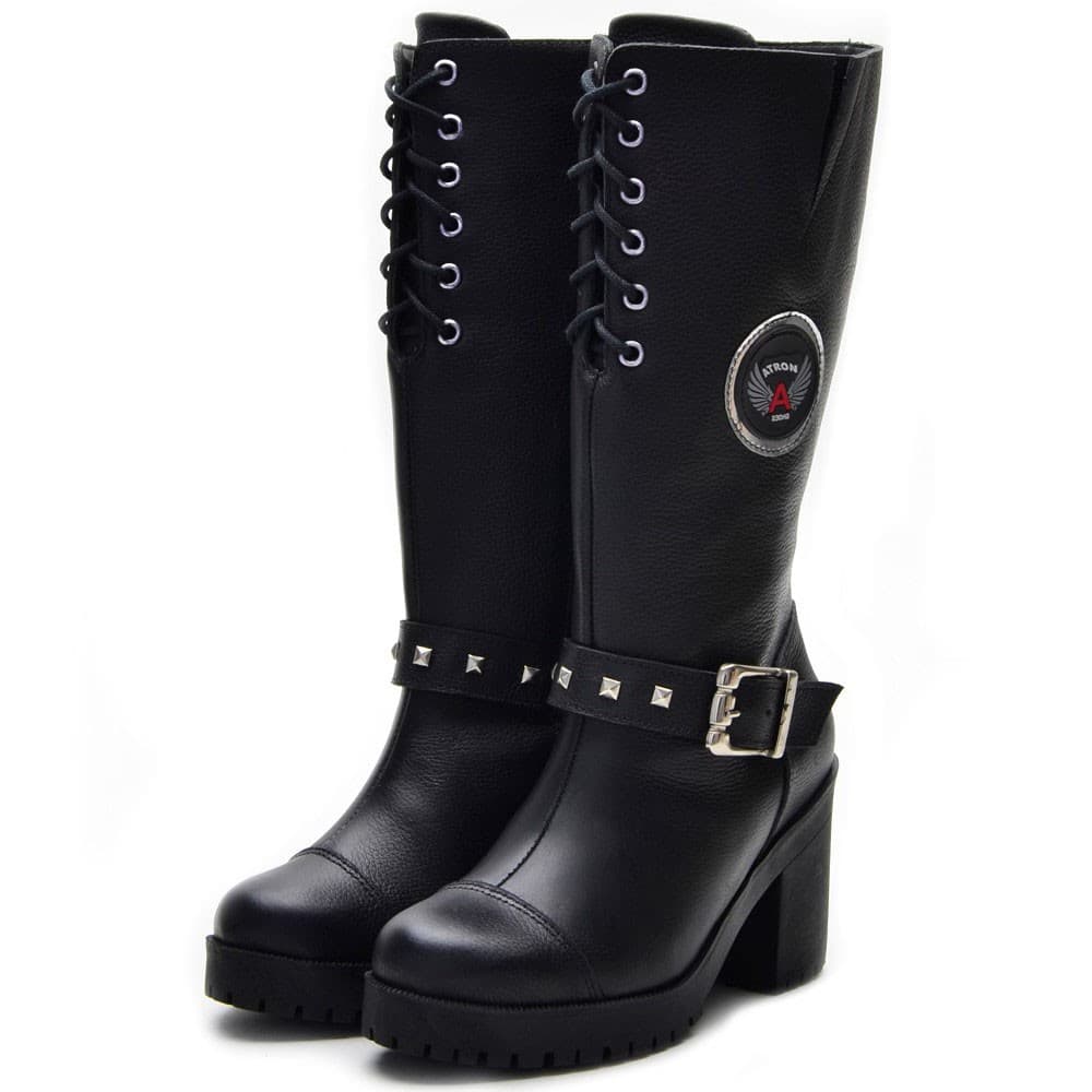BOTA MOTOCICLISTA FEMININA 9401 PRETO
