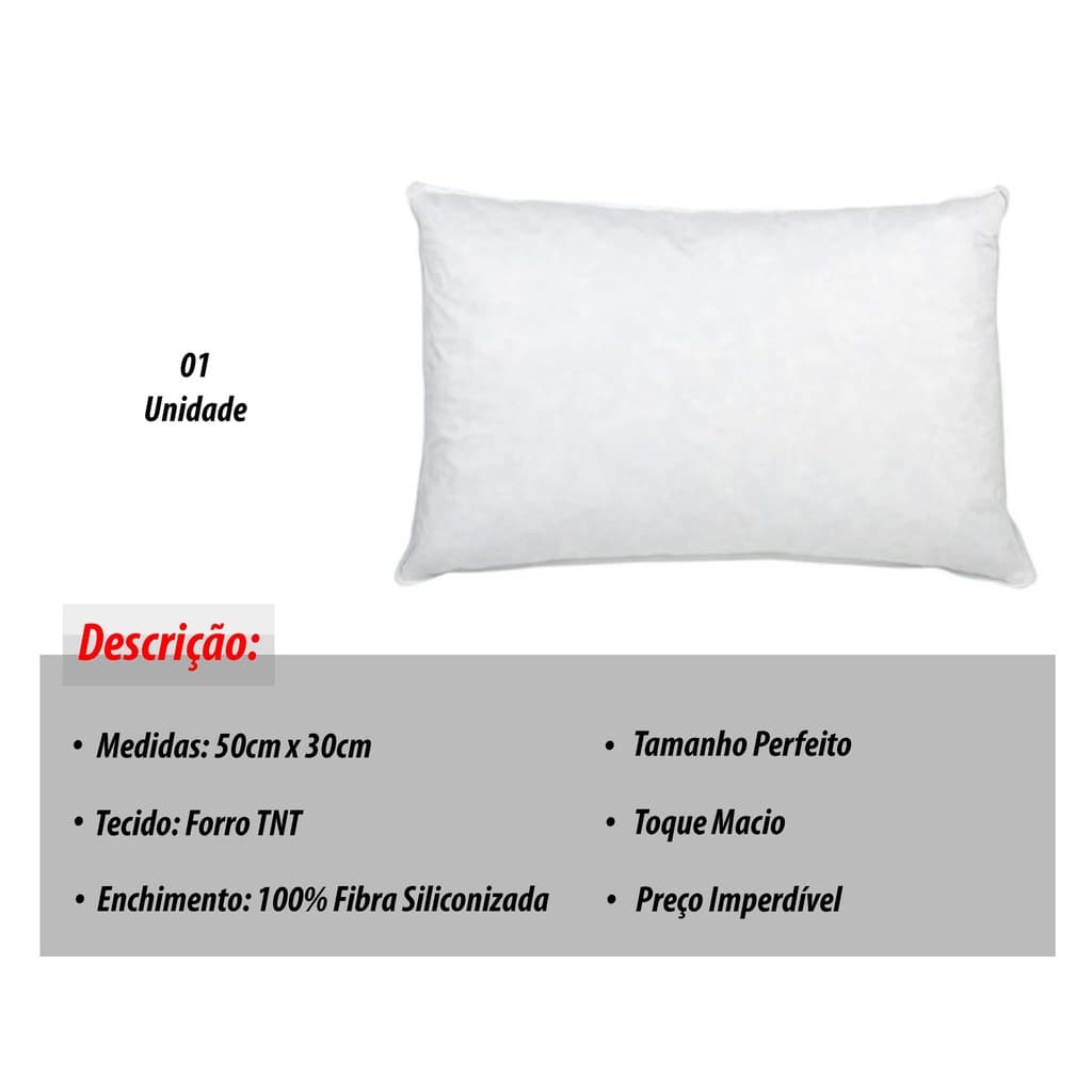 Promoção Refil Para Almofada Baguete 30x50