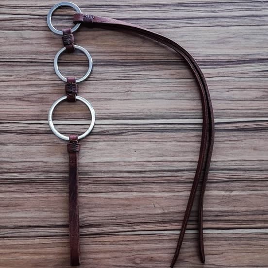 Tala / Chicote para Cavalos Fabricado em Couro Legítimo com 3 Argolas de Inox Envio Imediato!!