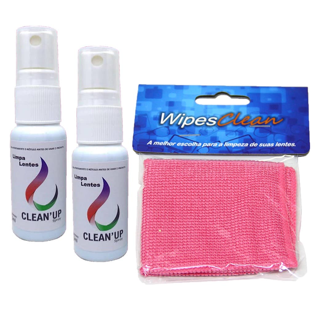 Kit 2 Limpa Lentes de 25 ml +  1 Lenço Especial