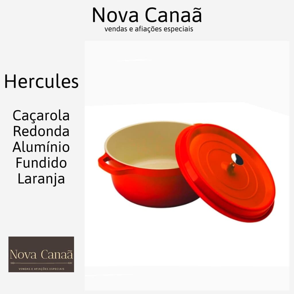 Panela Redonda Hercules Pa9000 - 24 Laranja