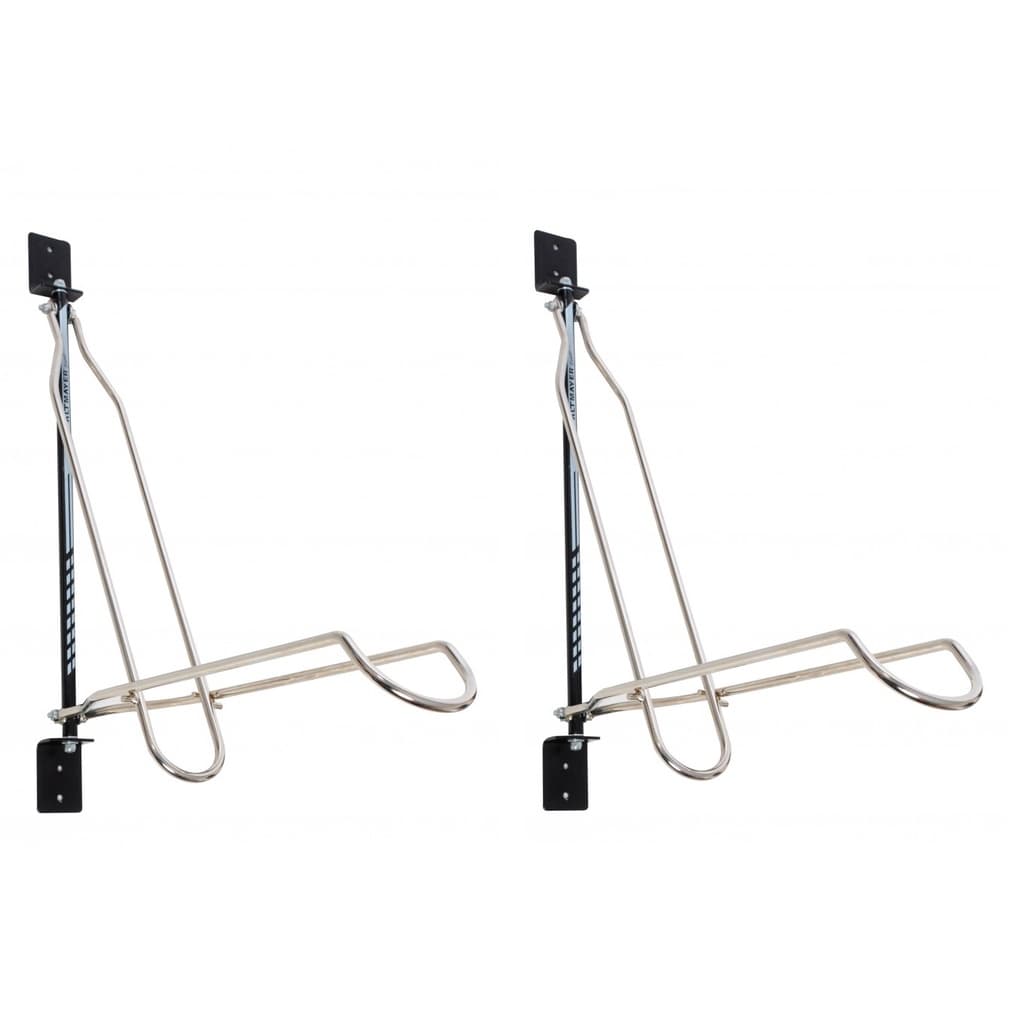 2 Suporte Vertical Móvel De Parede Cromado P/ Bike Al-196