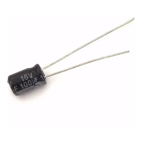 Capacitor Eletrolítico 100uf X 16V - 105 Graus (Mini)