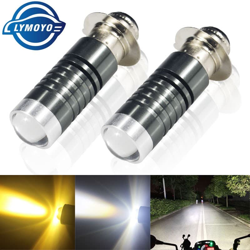 Lâmpadas Para Faróis De Duas Cores P15D H6 LED Para Motocicleta Amarelo Alto / Branco Baixo (3000K / 6000K) Plug & Play Universal