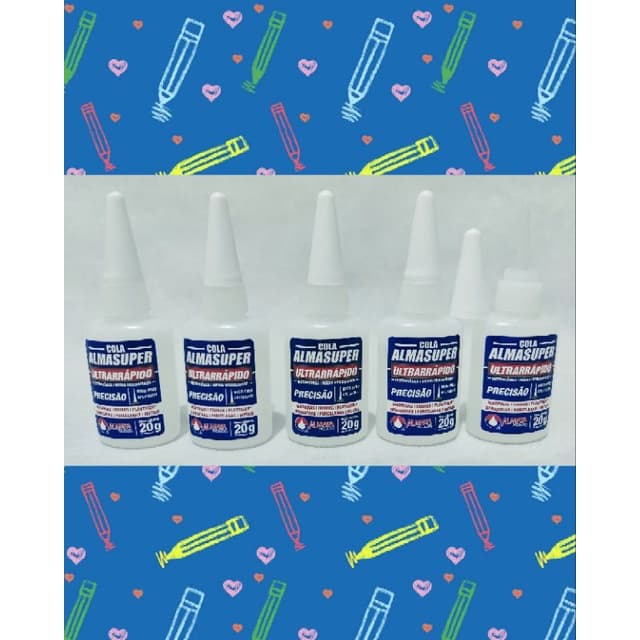 Cola Instantânea Almasuper Ultra Rapido 20g ( KIT COM 5 UNIDADES)