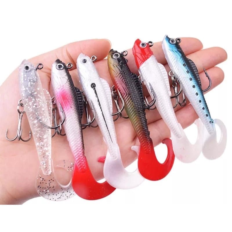Isca Soft Shad De Fundo Para Pesca de Traíras, Trairões,Tucunarés, Robalos ...(SF85)