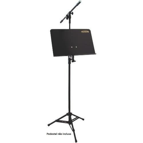 Estante Partitura Clamp Fixar Pedestal Microfone Hep34 - Torelli