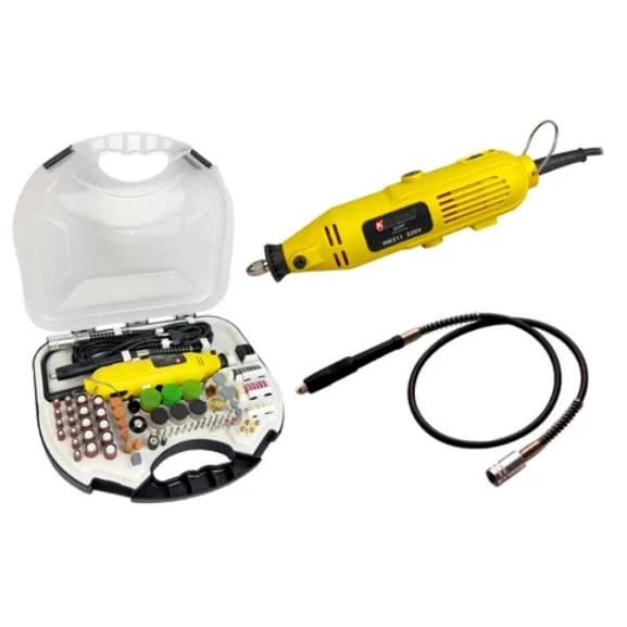 Mini Retifica Profissional 210pçs 400w Nakasaki Com Maleta 220v