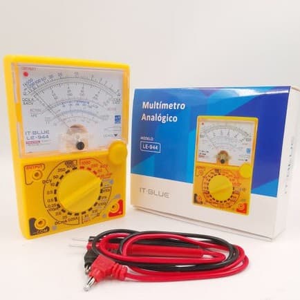 MultImetro Analógico com Ponteiras Voltímetro Amperímetro
