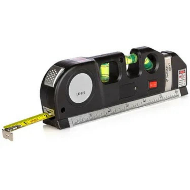 Nível Bolha com Laser, Trena e Régua - Multiúso