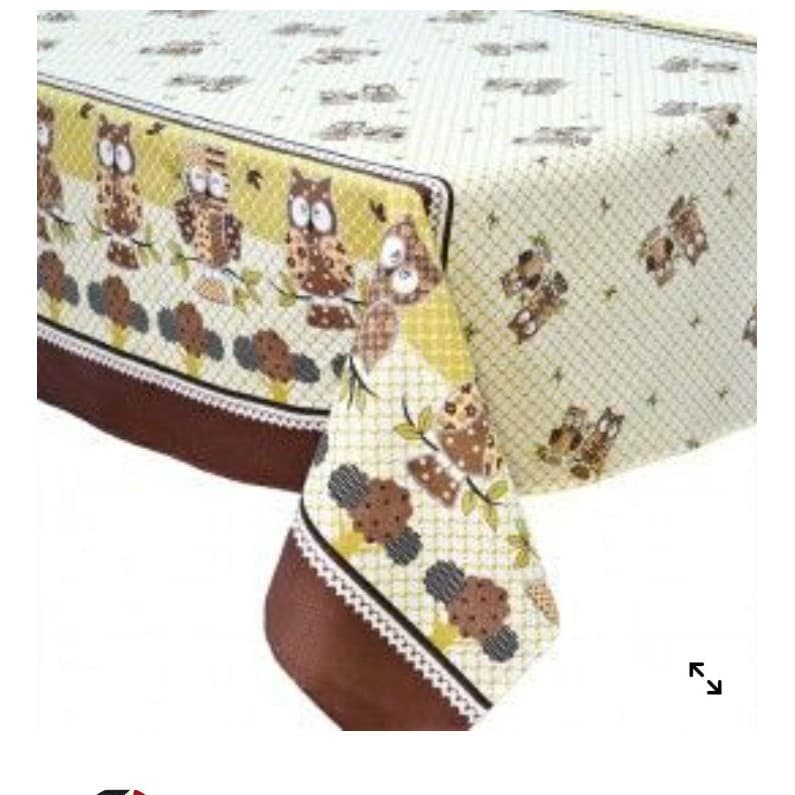 Toalha De Mesa Retangular ( 6 Lugares ) Tecido Oxford Estampado