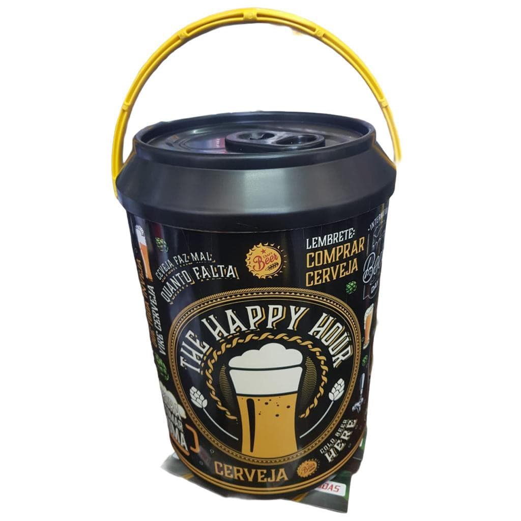 Cooler Térmico Caixa Térmica Estampa Frases Cerveja 12 Latas 10 Latões Bolsa Bebida Quente Frio Alça