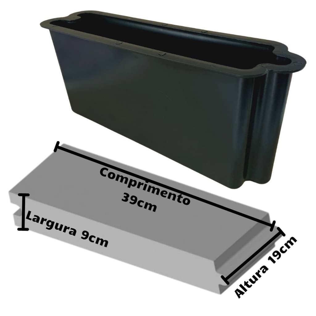 Forma Construção Guia Calçamento Fincadinha Escora Calçada 39x19x9