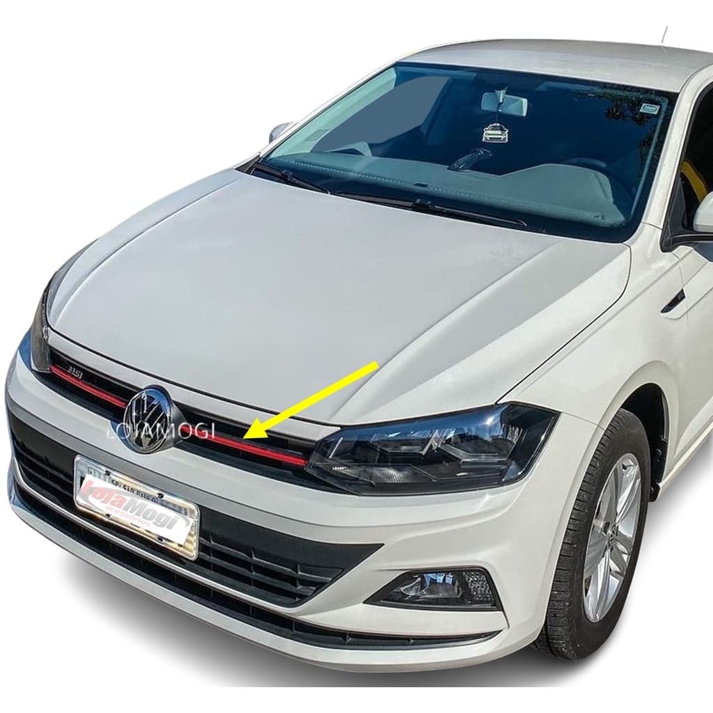 Polo Virtus Grade Friso Vermelho Brilhante Grade Tsi Gt Msi