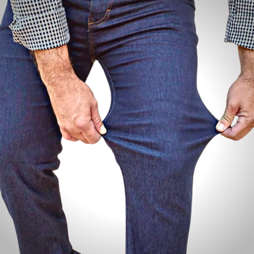 Calça Masculina Jeans Tradicional calca Country Reta Elastano