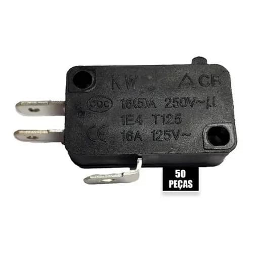 Chave Microondas Micro Switch 16 Amp. 250V  3 Terminais 50 Peças **ATACADO**