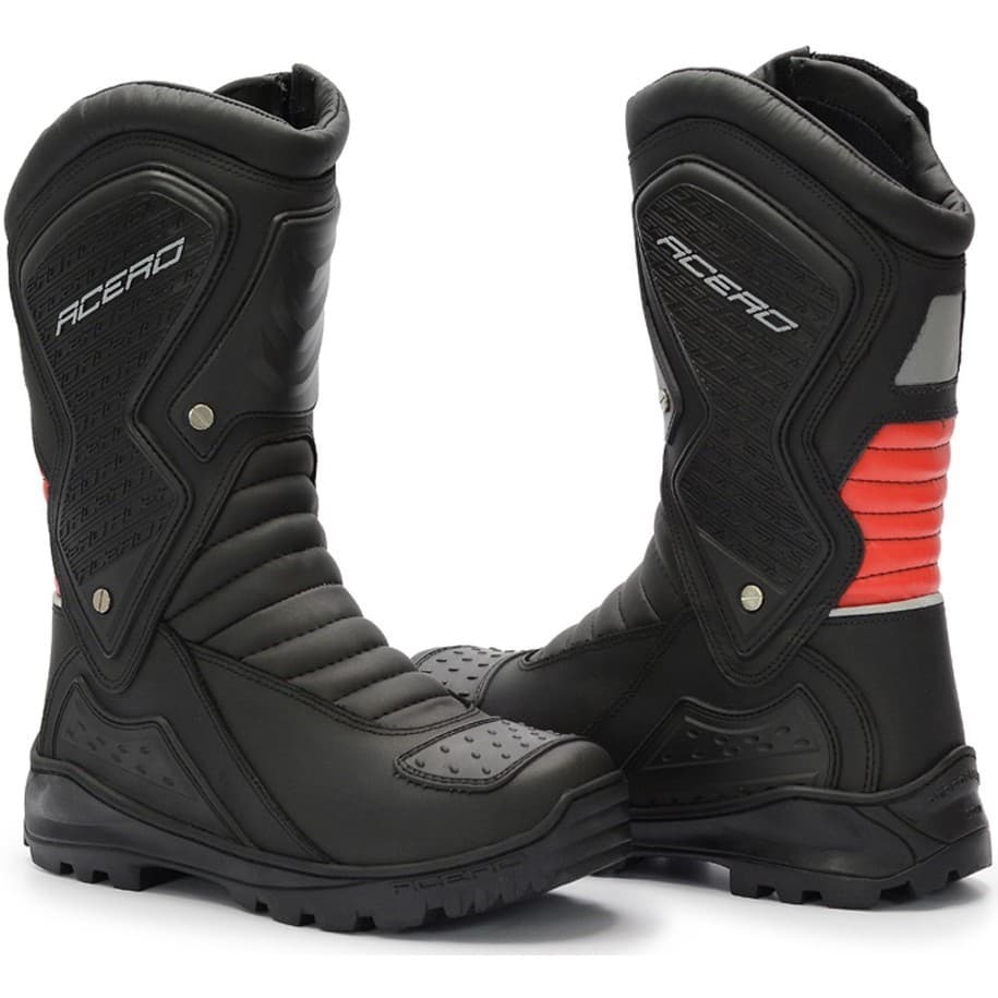 Bota Coturno Motociclista Moto Speed Couro Legitimo Acero