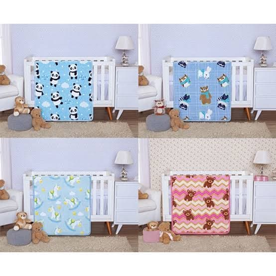 Cobertor bebê infantil antialérgico toque macio Bonno baby 90x110 menino menina